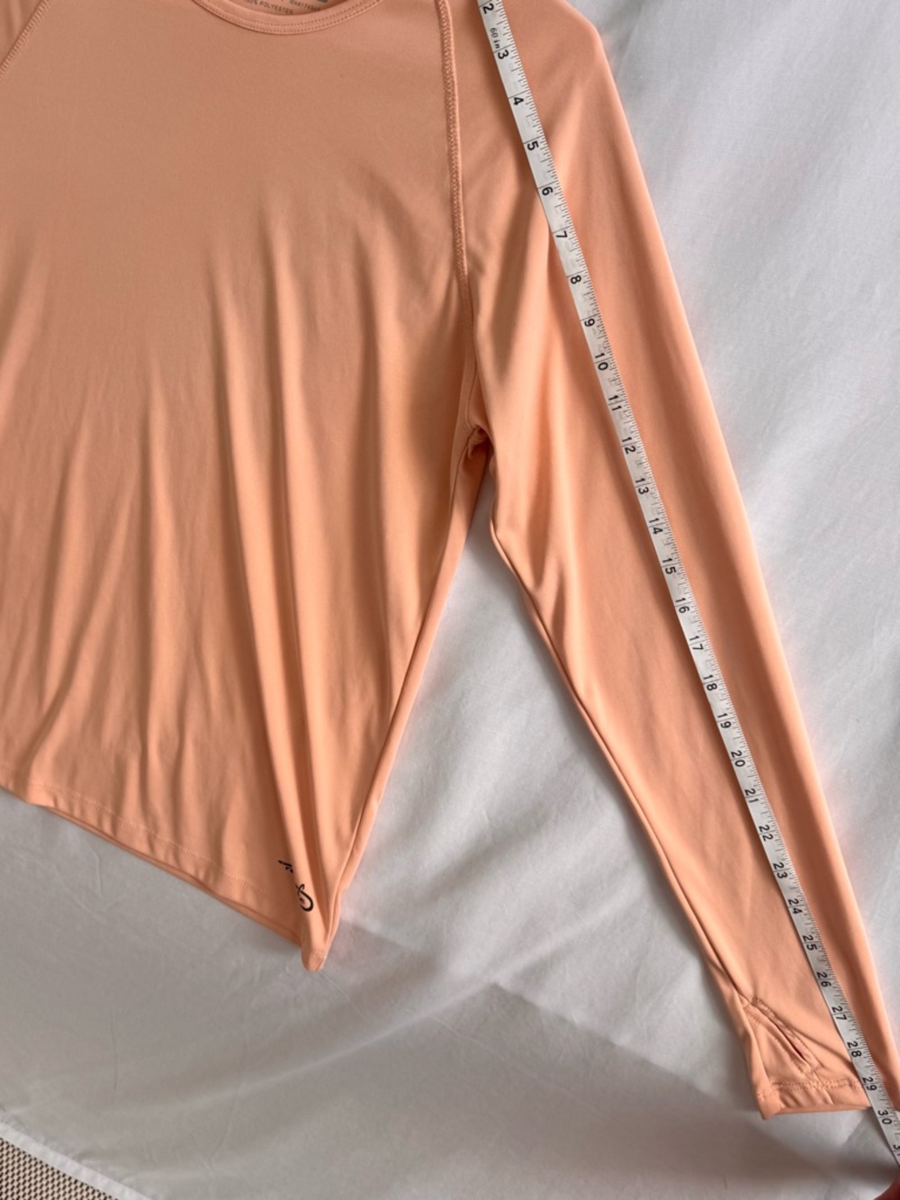 Reel Life Ladies UV Long Sleeve Tee Peach Parfait Size L - Picture 10 of 12